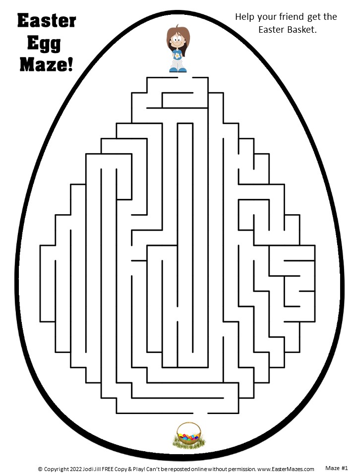Easy Easter Egg Maze